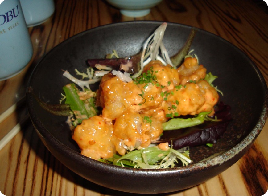 Rock Shrimp in creamy-spicy sauce